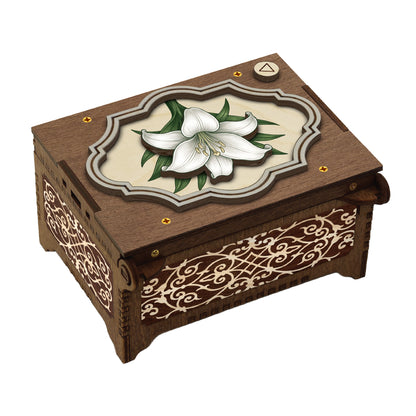 Colorful Lily Music Box