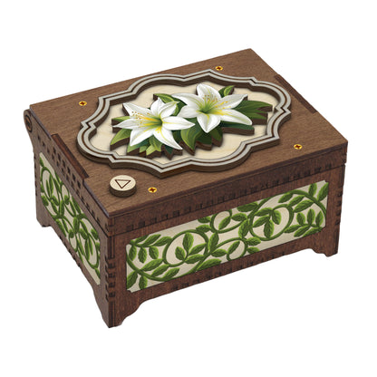 Colorful Lily Music Box