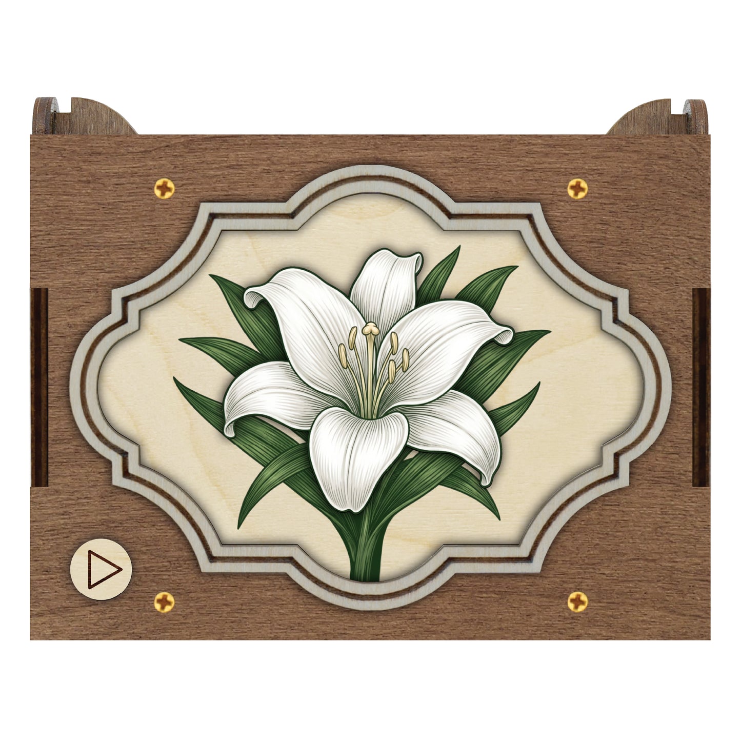 Colorful Lily Music Box