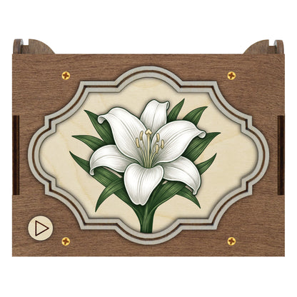 Colorful Lily Music Box