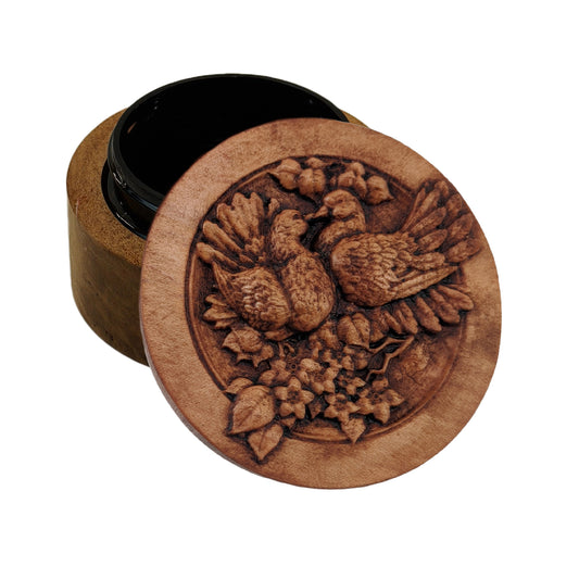 Lovebirds Carved Box