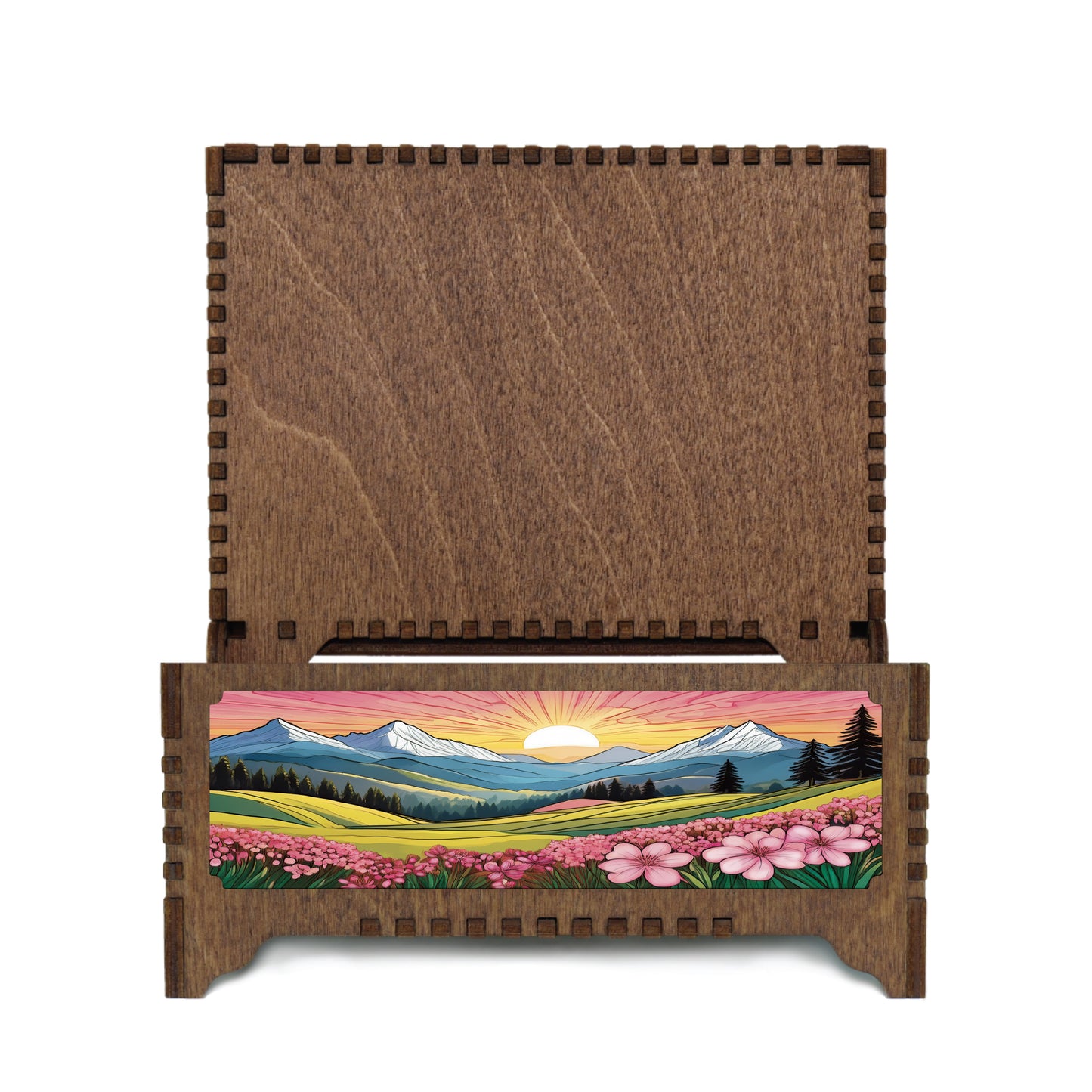 Colorful Lovebirds Music Box