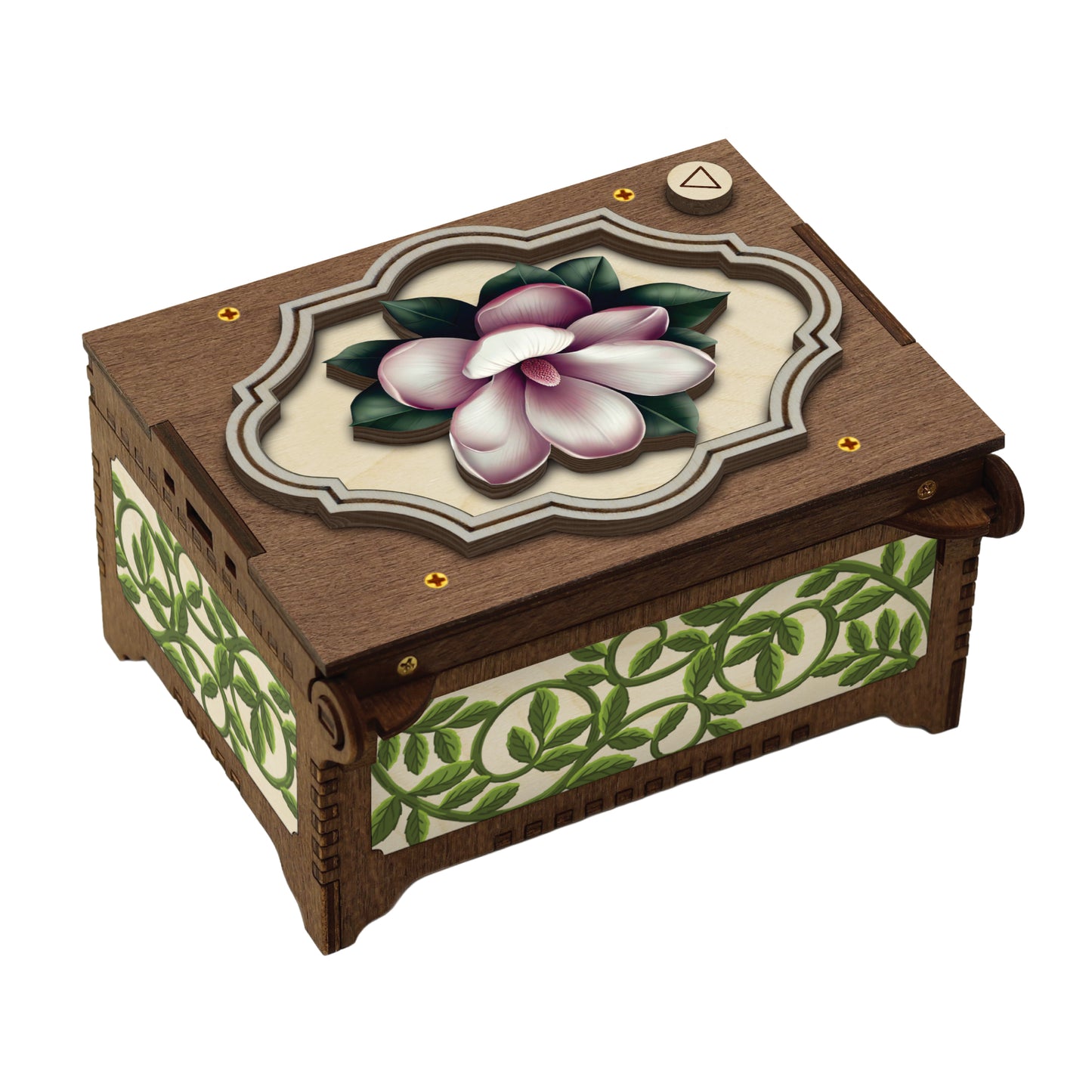 Colorful Magnolia Music Box