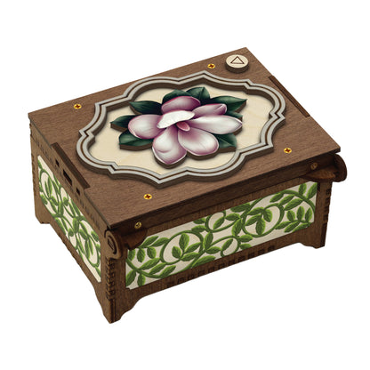 Colorful Magnolia Music Box
