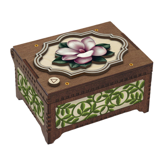 Colorful Magnolia Music Box