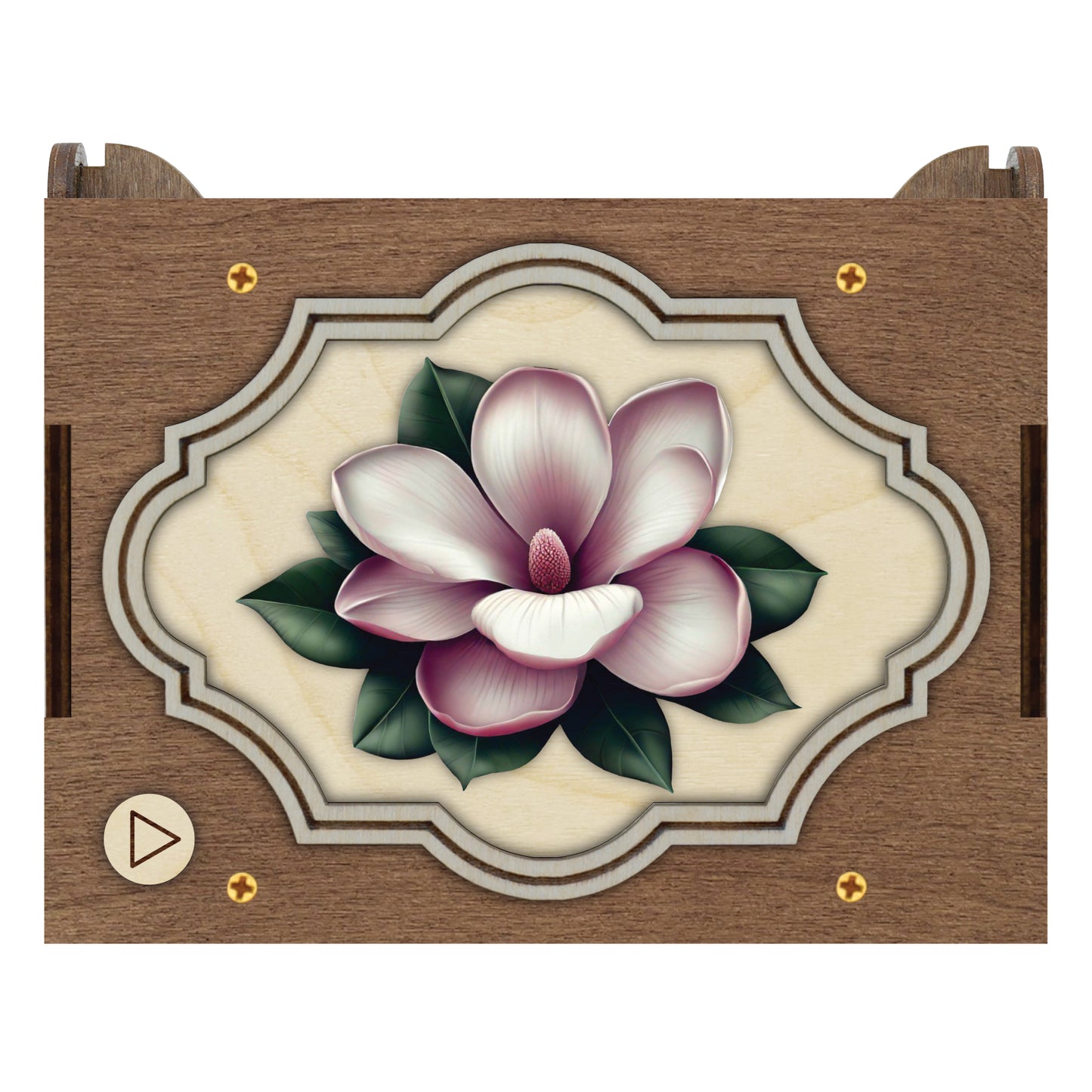 Colorful Magnolia Music Box