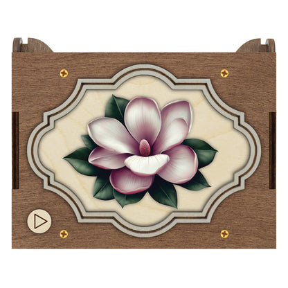 Colorful Magnolia Music Box