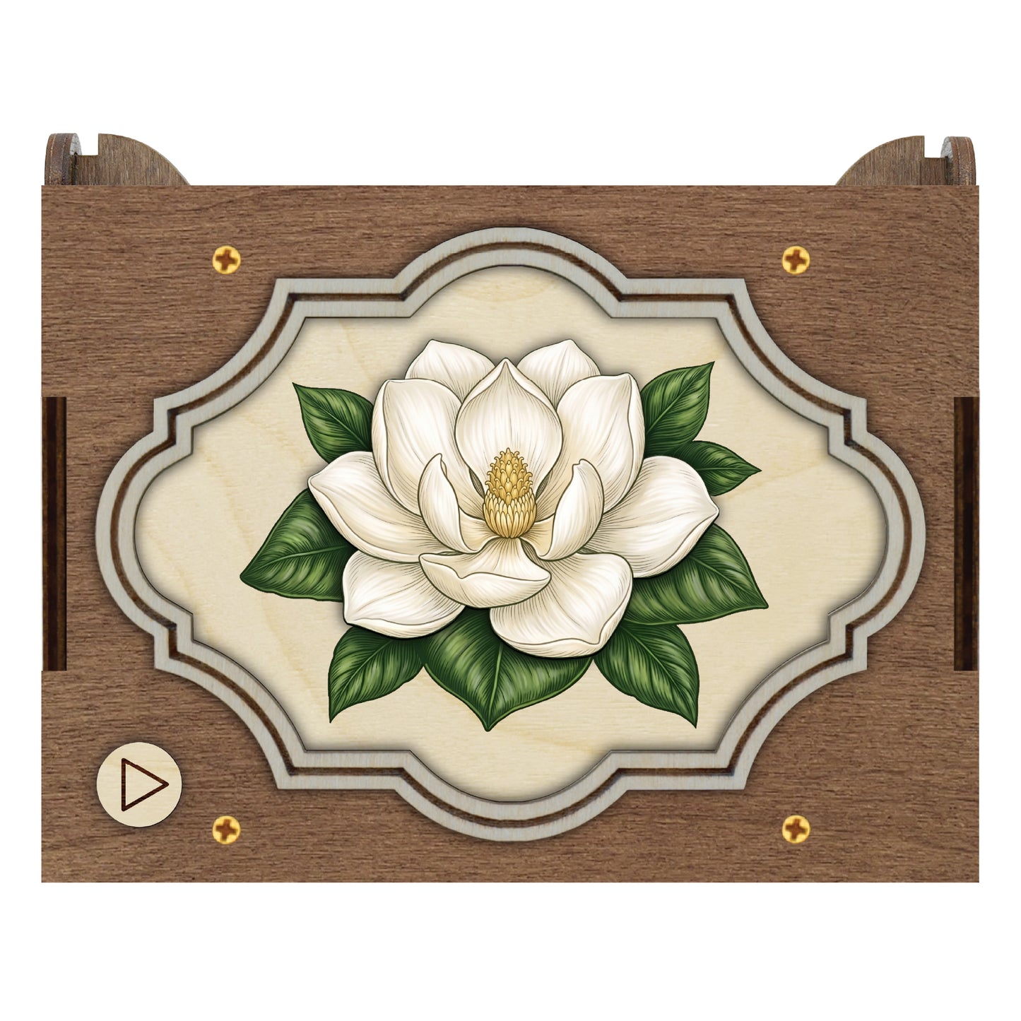 Colorful Magnolia Music Box