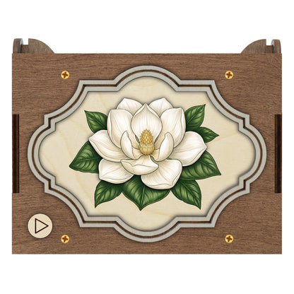 Colorful Magnolia Music Box