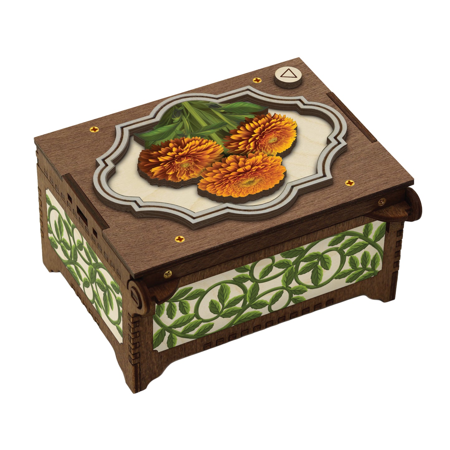 Colorful Marigold Music Box