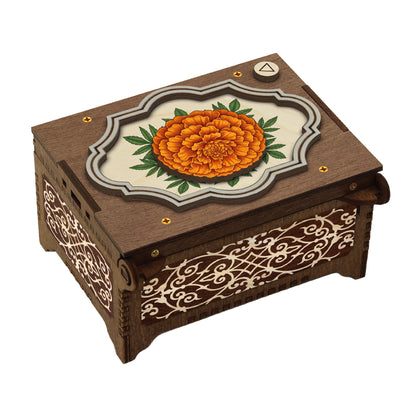 Colorful Marigold Music Box