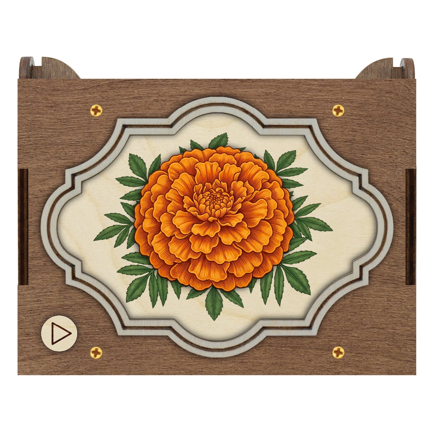 Colorful Marigold Music Box