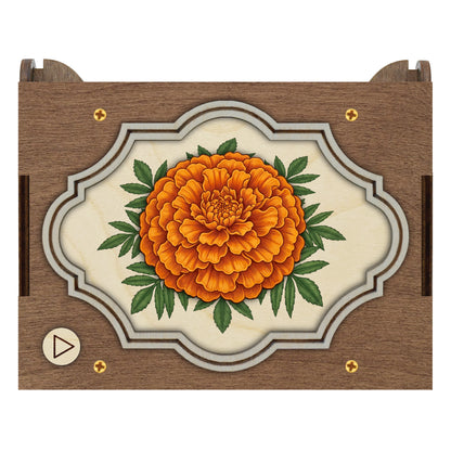 Colorful Marigold Music Box