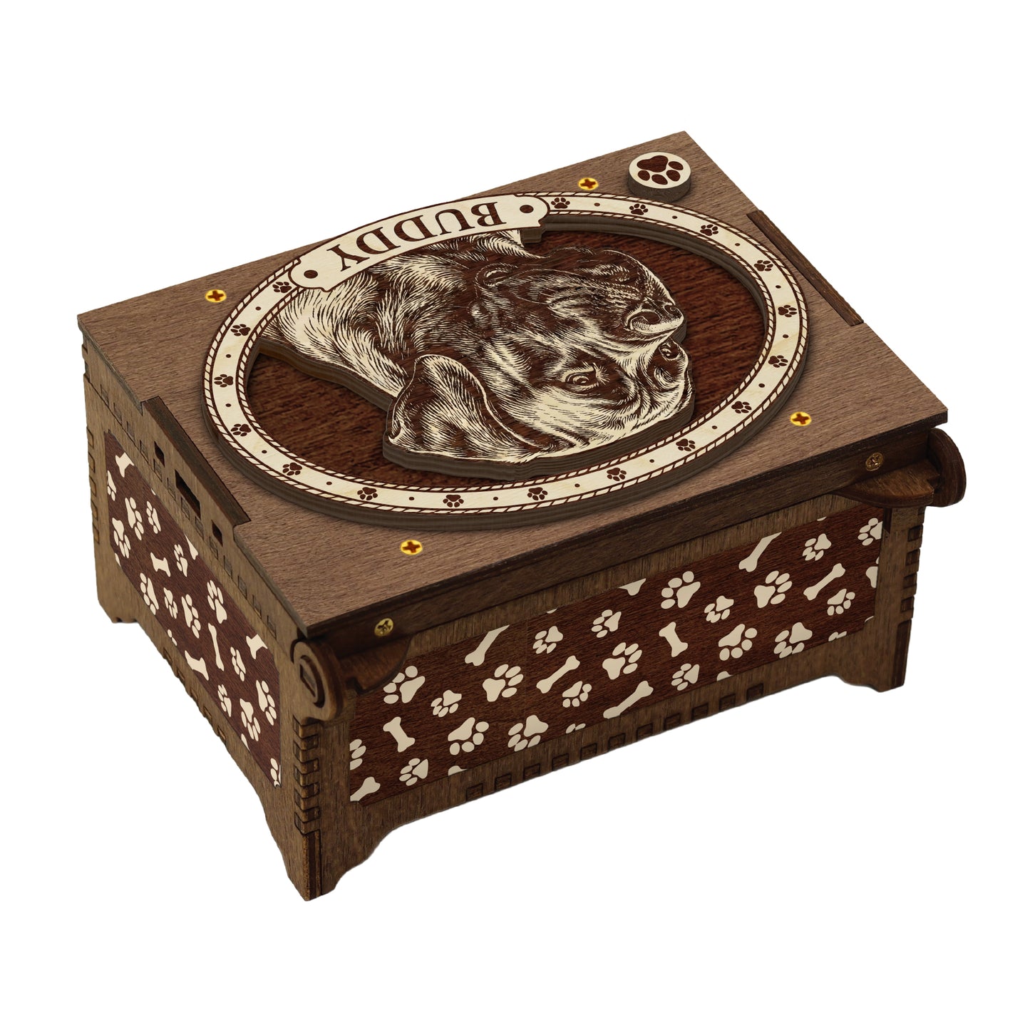 Mastiff Dog Custom Memorial Music Box, Urn