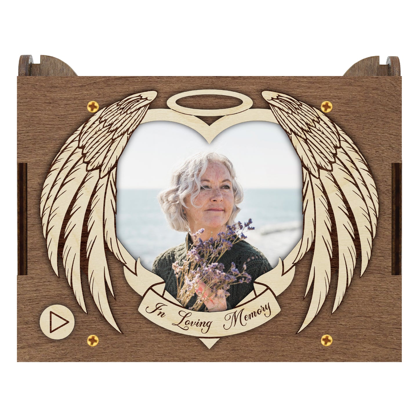 Angel Wings Wood  MP3 Music Box