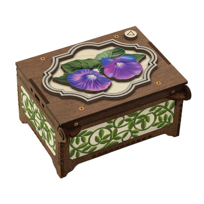 Colorful Morning Glory Music Box