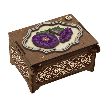 Colorful Morning Glory Music Box