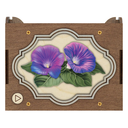Colorful Morning Glory Music Box