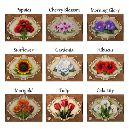 Flower Ornament, 21 Flower Choices