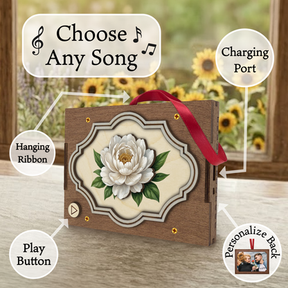 Flower MP3 Musical Ornament, 21 Flower Choices