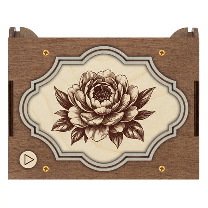 Peony Flower MP3 Music Box