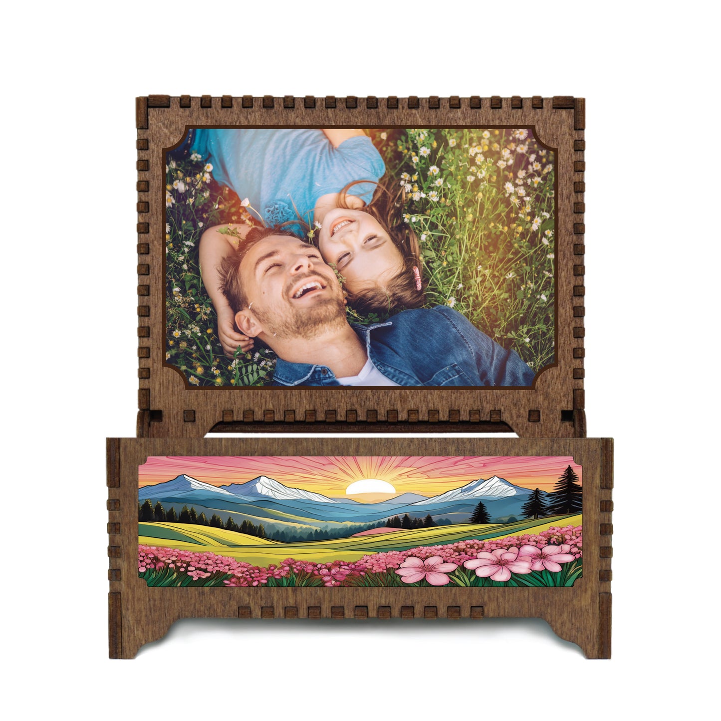 Colorful Lovebirds Music Box