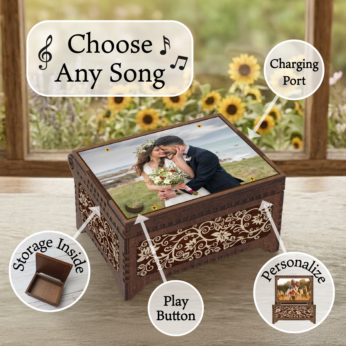Personalized Photo MP3 Music Box
