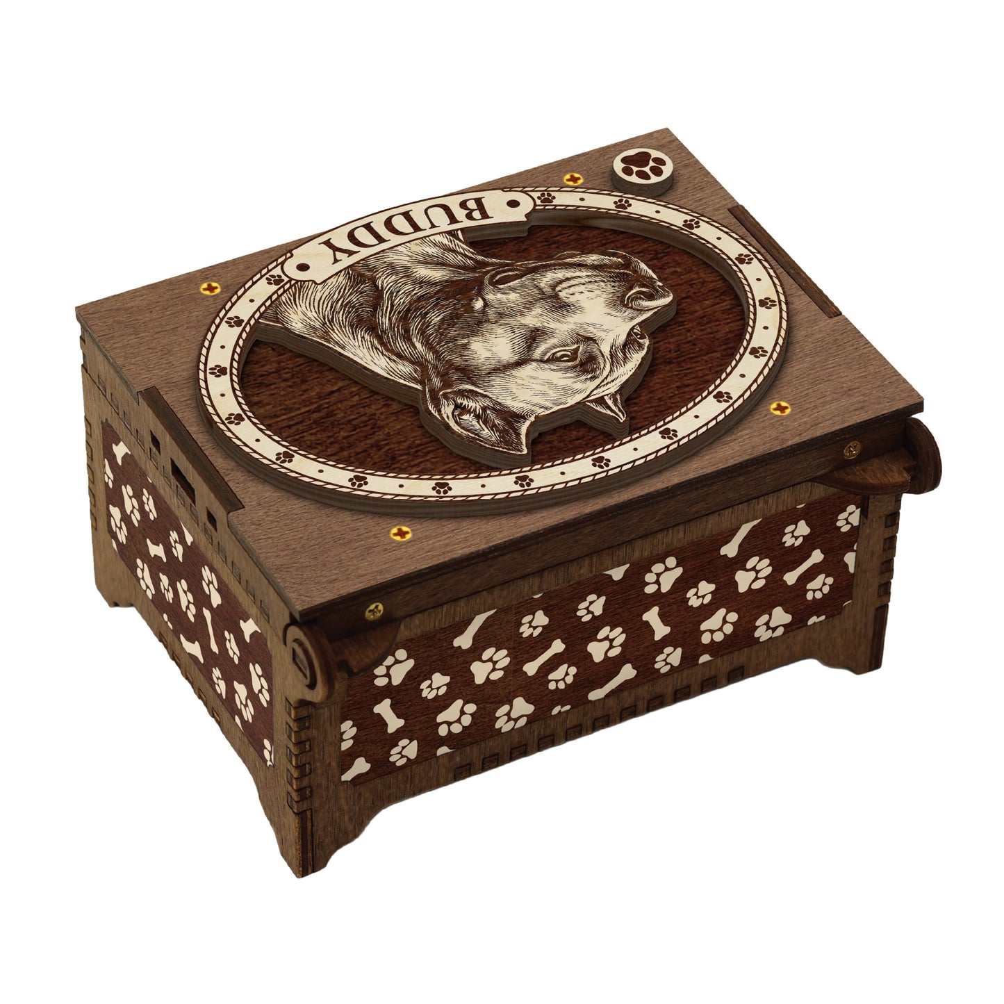 Pit Bull Dog Custom Memorial Music Box, Urn