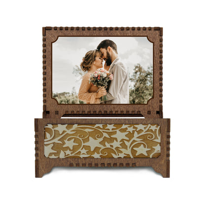 Engraved Mother and Baby Owl Music Box