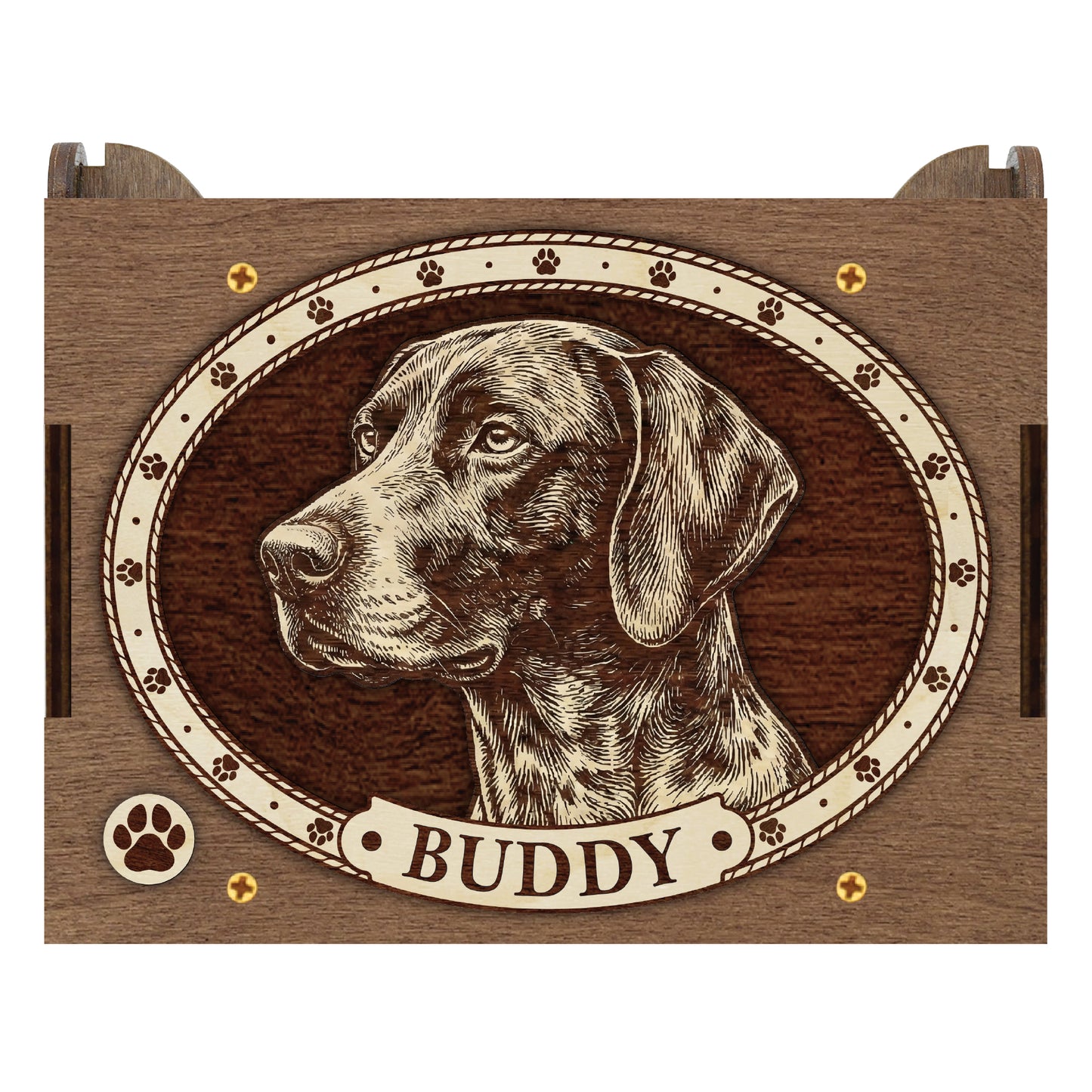 Pointer Dog Custom Memorial Music Box, Urn