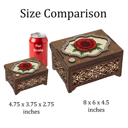 Colorful Poppy Music Box