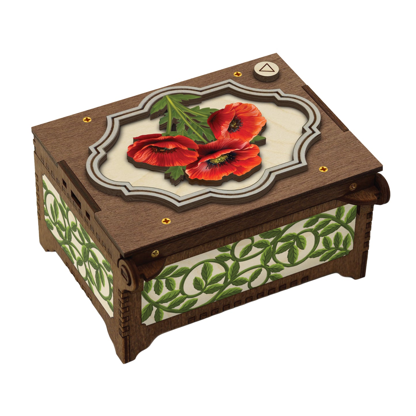 Colorful Poppy Music Box