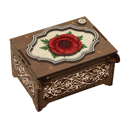 Colorful Poppy Music Box