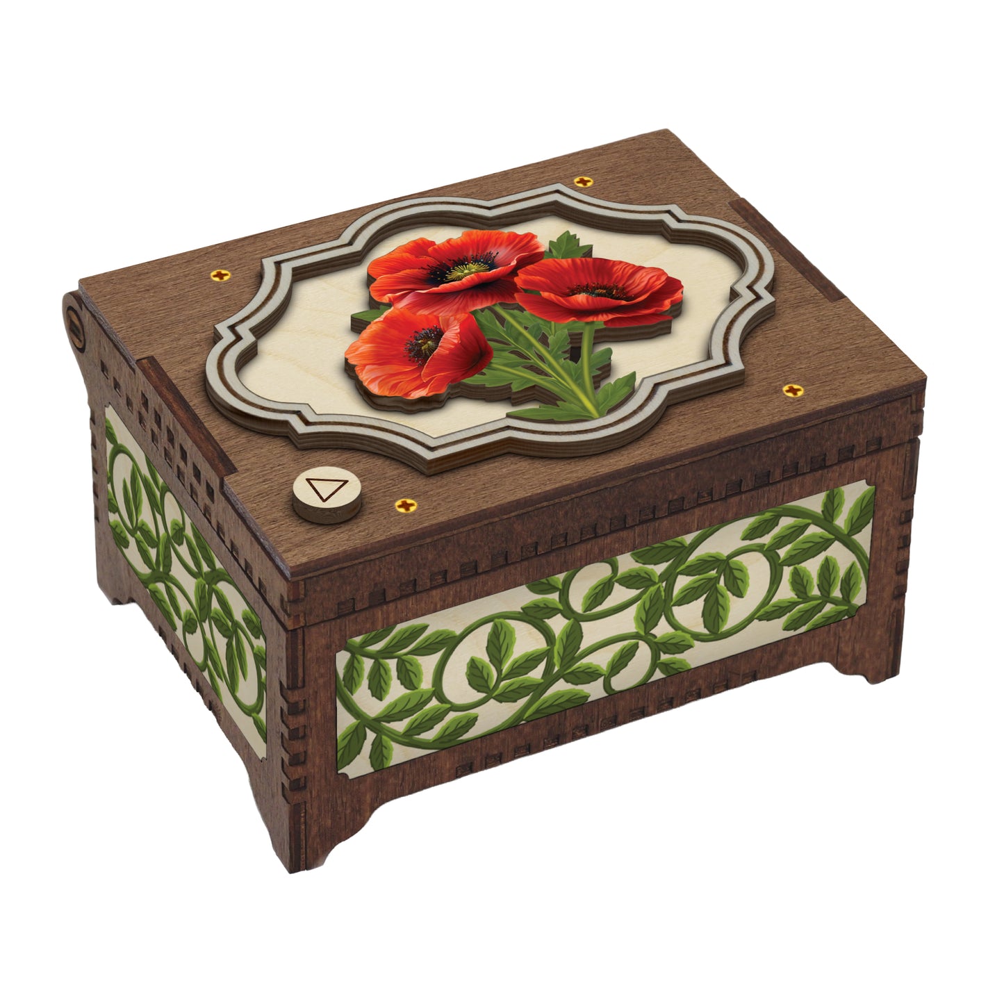 Colorful Poppy Music Box