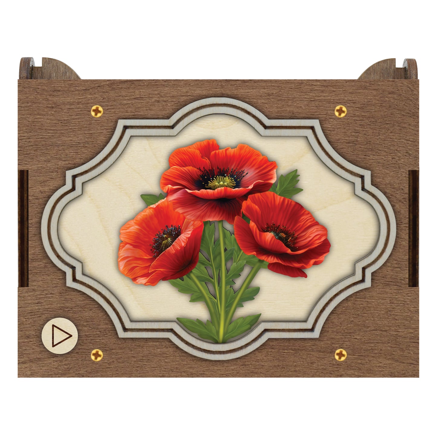 Colorful Poppy Music Box