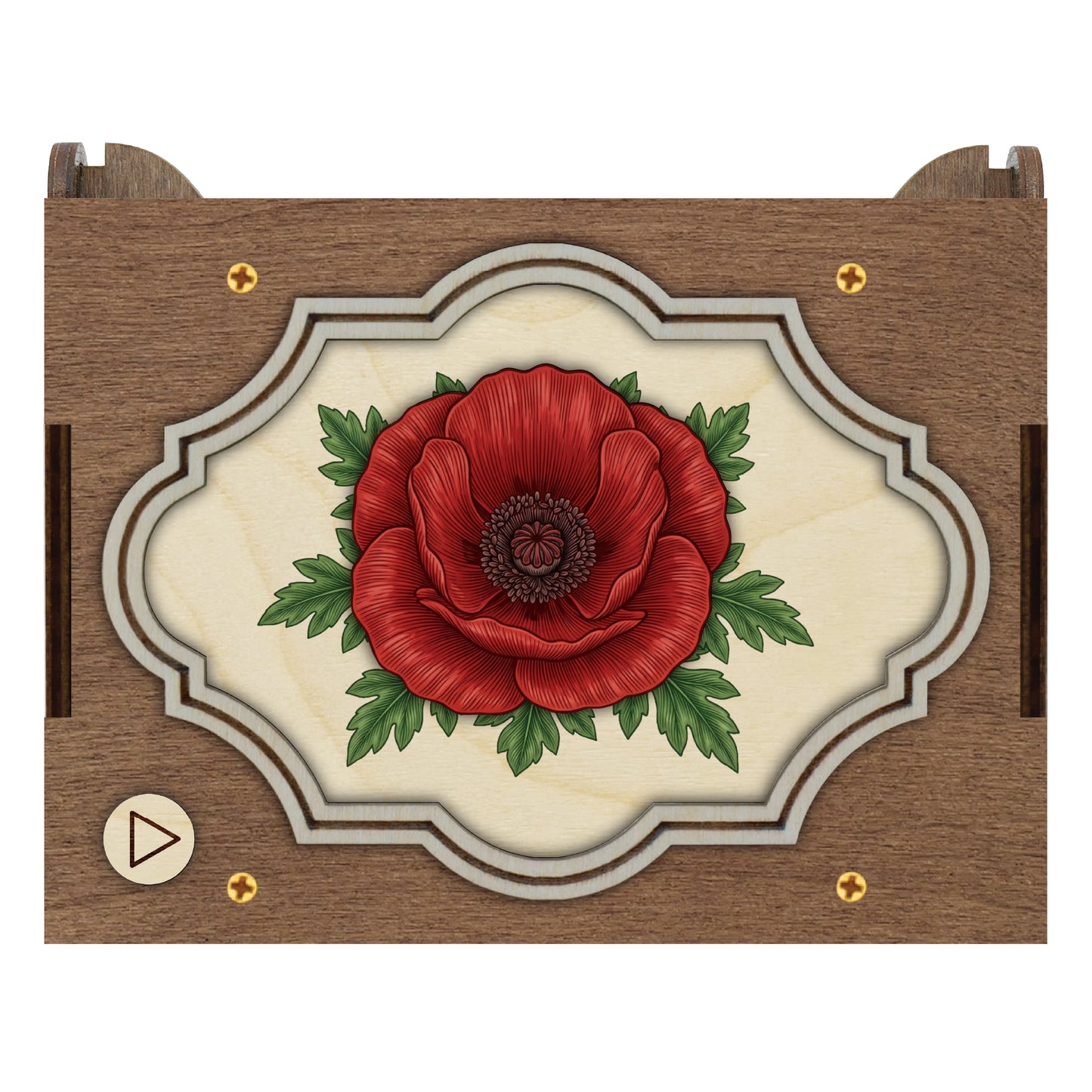 Colorful Poppy Music Box