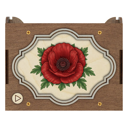 Colorful Poppy Music Box