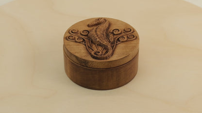 Seahorse Carved Box