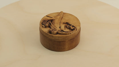 Whale & Dolphins Carved Box