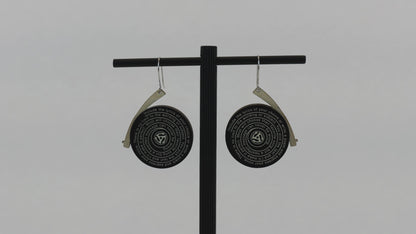 Record Wood Earrings - Personal Lyrics