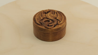 Winged Dragon Carved Box