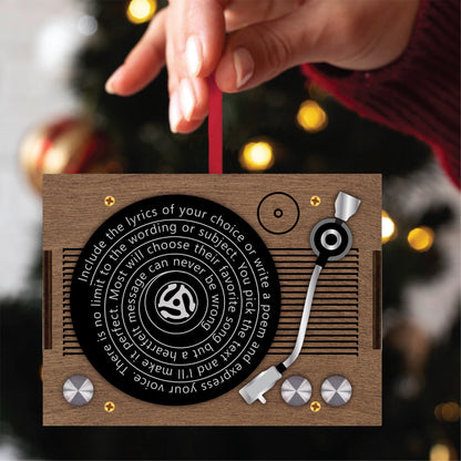 Record Player Ornament