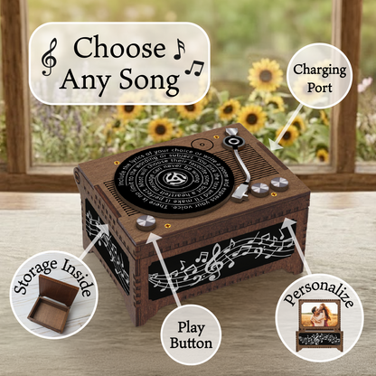 Record Player MP3 Music Box