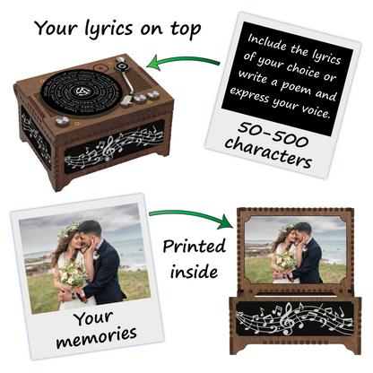 Record Player MP3 Music Box