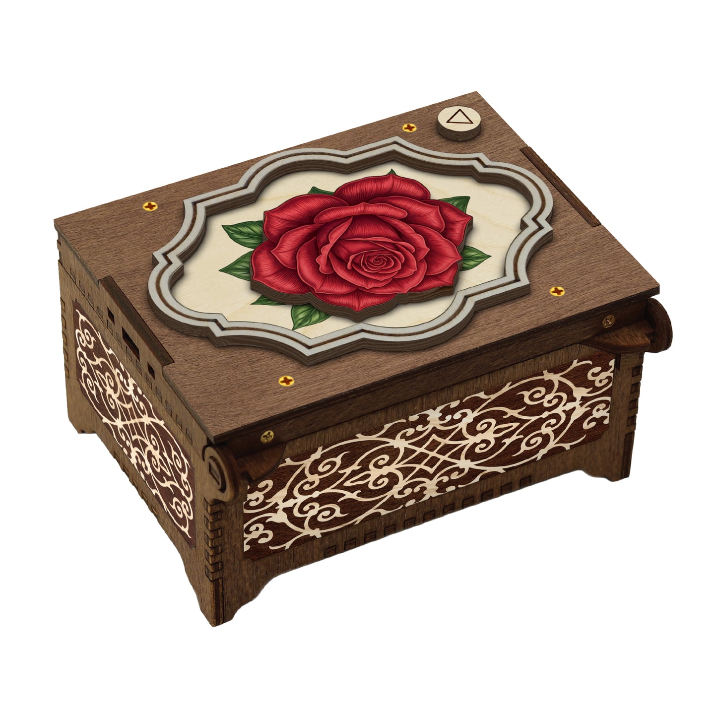Colorful Rose Music Box