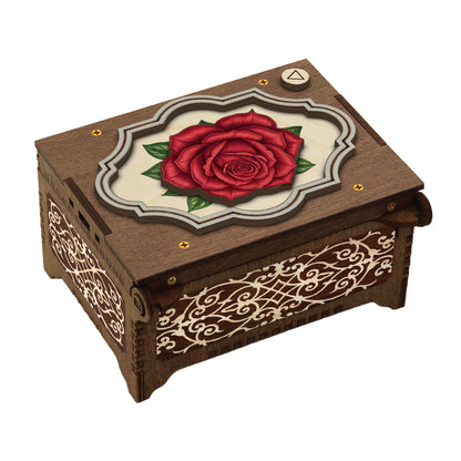 Colorful Rose Music Box