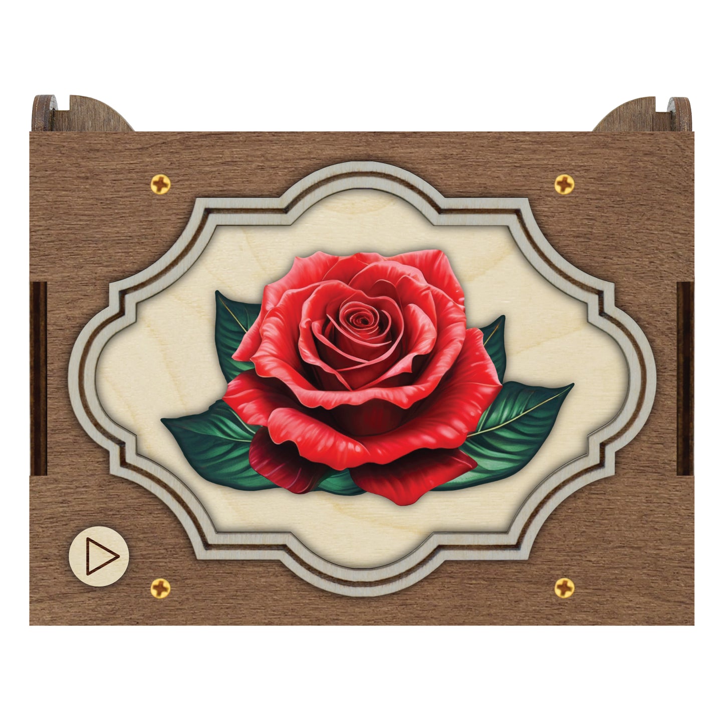 Colorful Rose Music Box