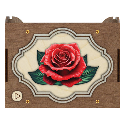 Colorful Rose Music Box
