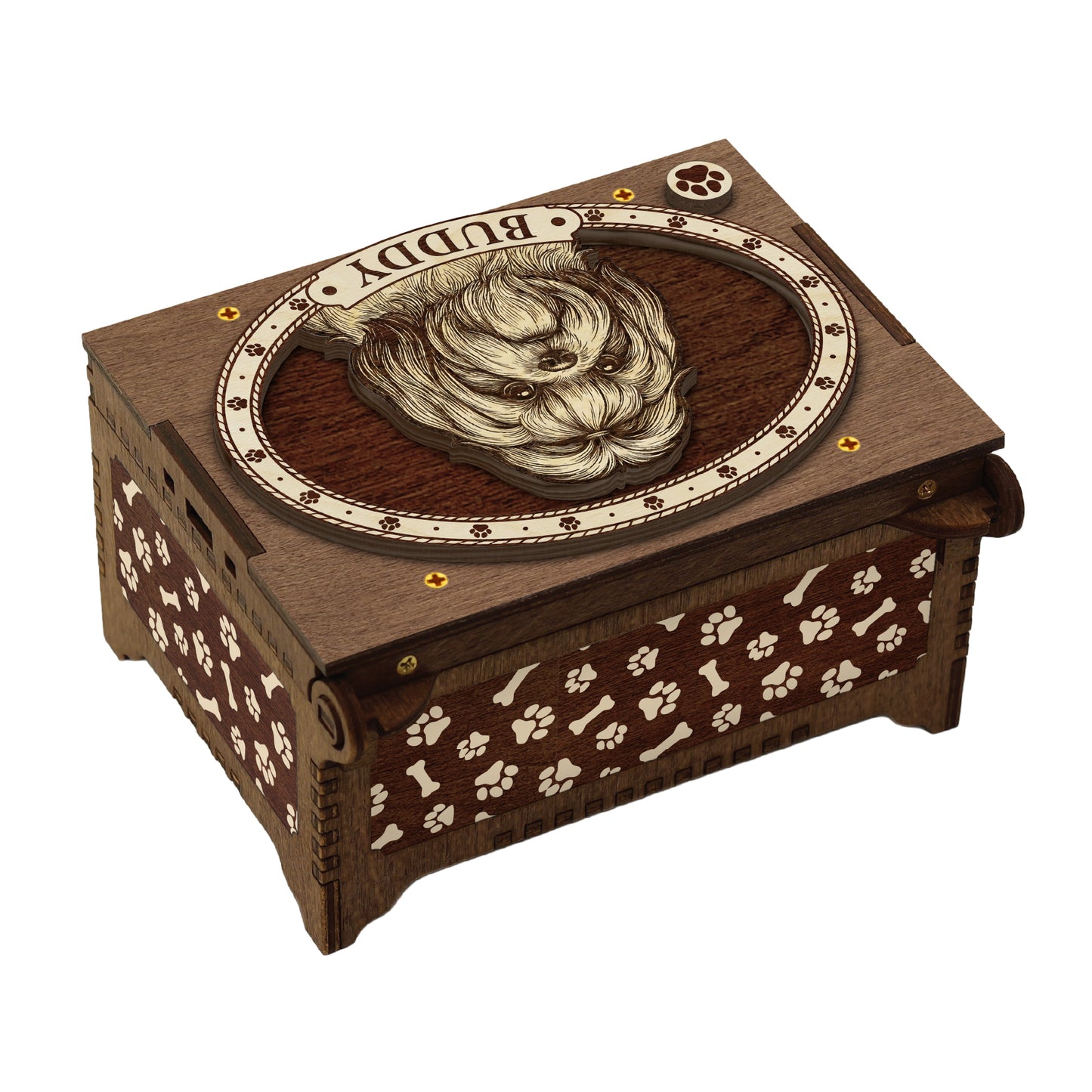 Shih Tzu Dog Custom Memorial Music Box, Urn