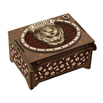 Shih Tzu Dog Custom Memorial Music Box, Urn